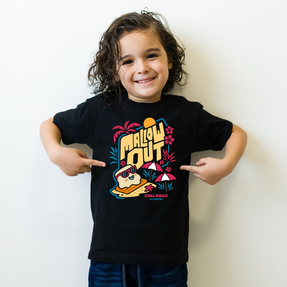 Mallow Out | Kids Black T-Shirt
